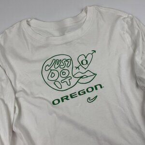Nike University Of Oregon Ducks T-Shirt Men’s XL Just Do It Long Sleeve White